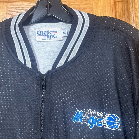 Vintage 90's Chalkline Orlando Magic NBA Basketball Warm Up Jacket Men's XL - Picture 3 of 8